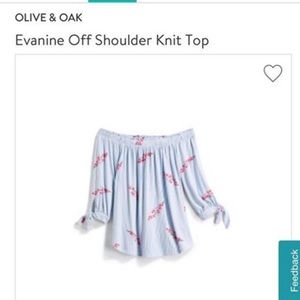 Off the shoulder blouse